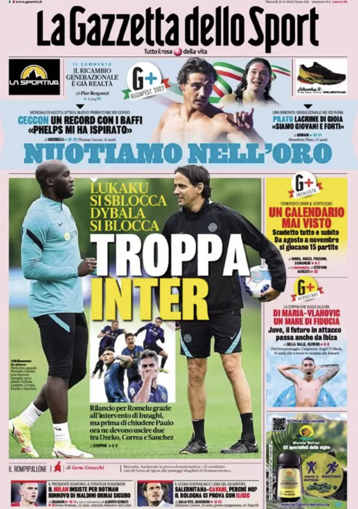 prima pagina