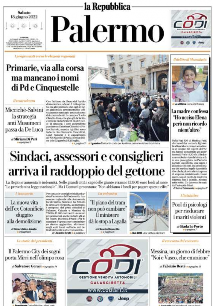 prima pagina