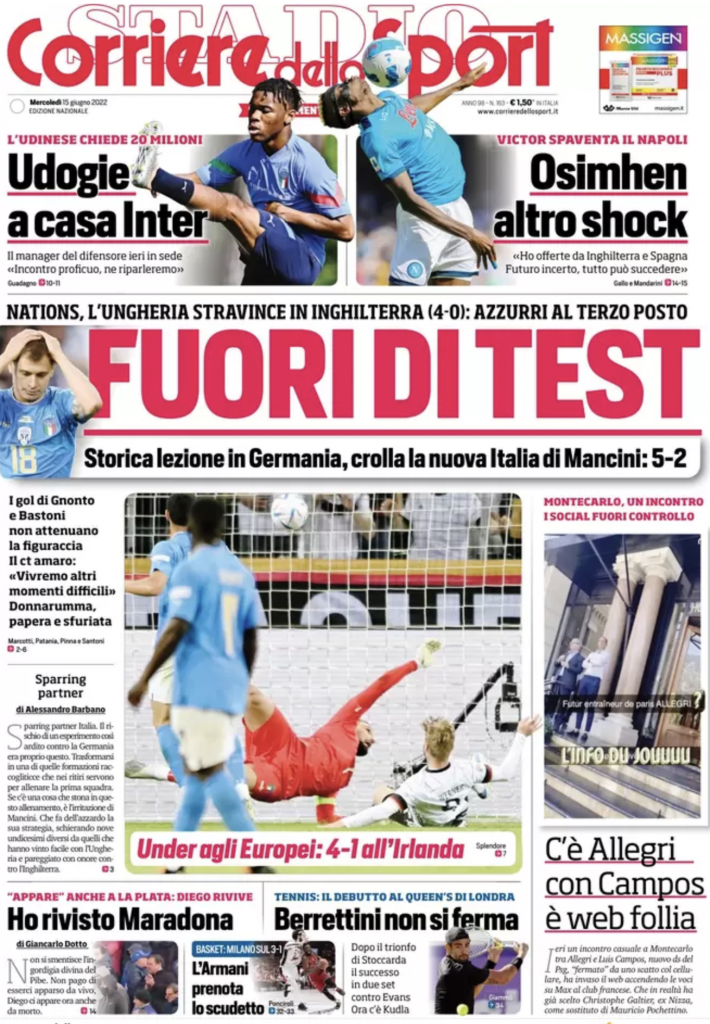 prima pagina