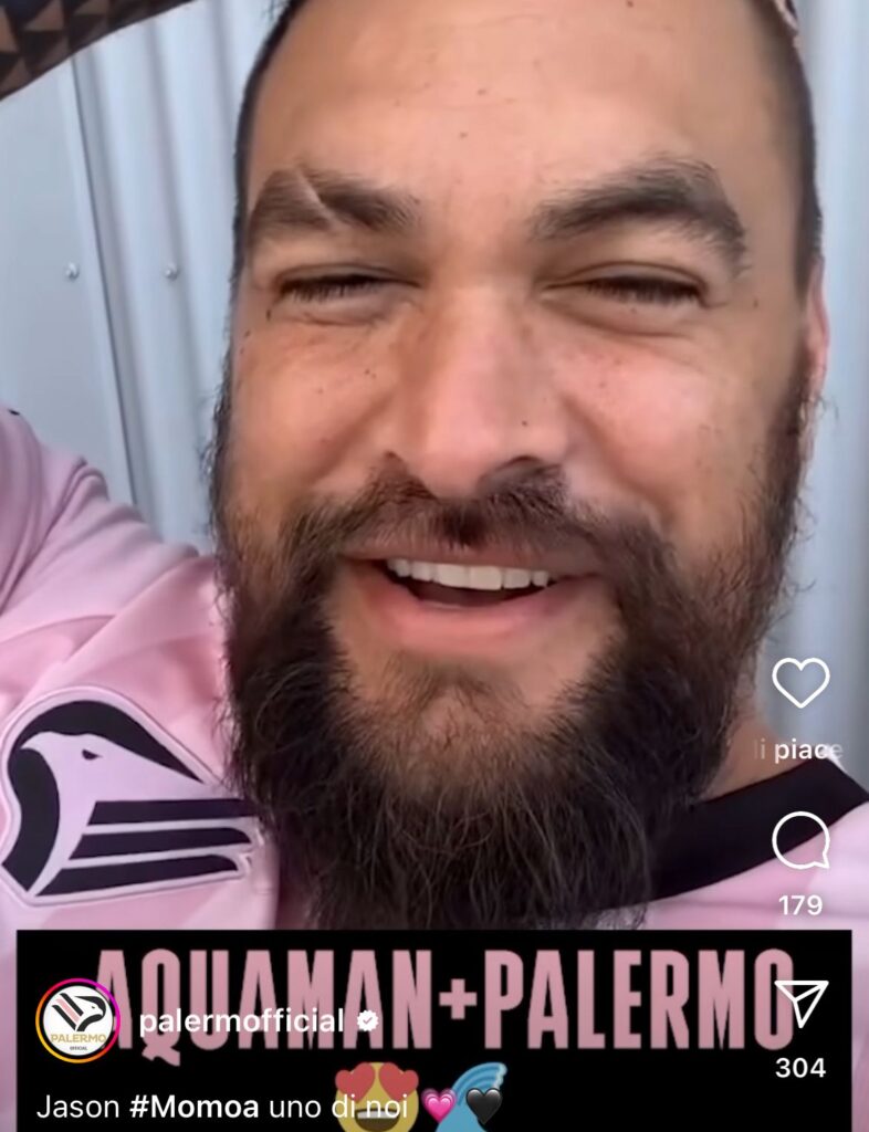 Palermo Aquaman Jason Momoa
