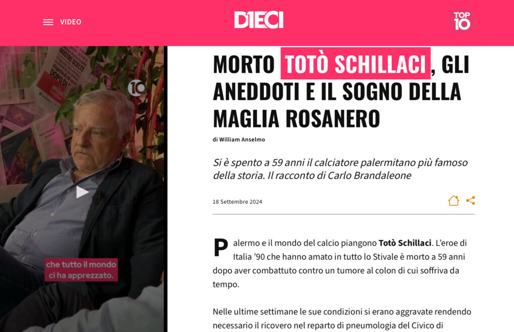Dieci Brandaleone Schillaci