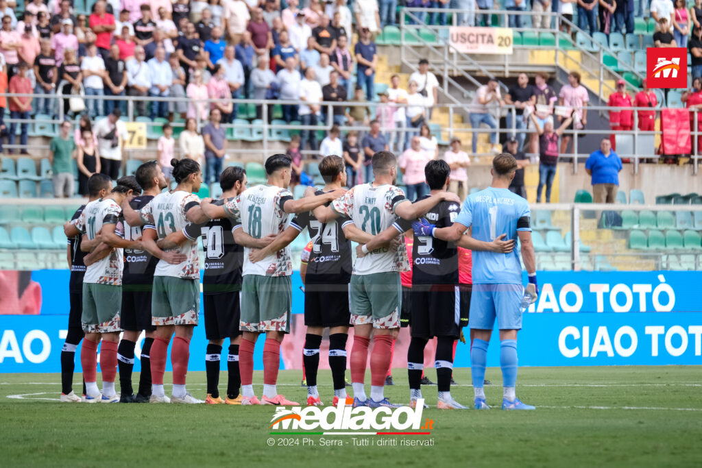 palermo cesena minuto di silenzio schillaci