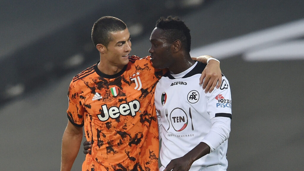 Gyasi Cristiano Ronaldo Spezia Calcio v Juventus - Serie A